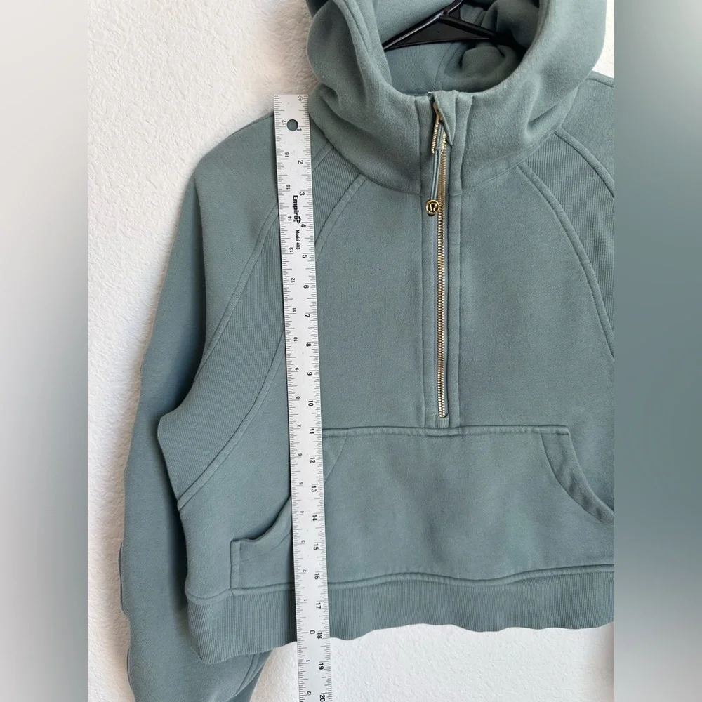 Lululemon Scuba Oversized Half-Zip Hoodie‎ Crater Blue / Gold SIZE XS/S